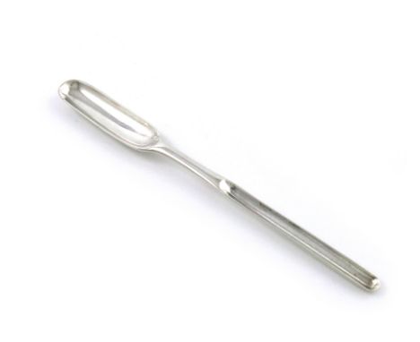 A George I provincial silver marrow scoop, by Benjamin Pemberton I, Chester 1724, conventional form, length 20.8cm, approx. w
