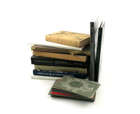A collection of silver reference books and magazines, including: The Huguenot Legacy, Silver Art Sales, Early American silver