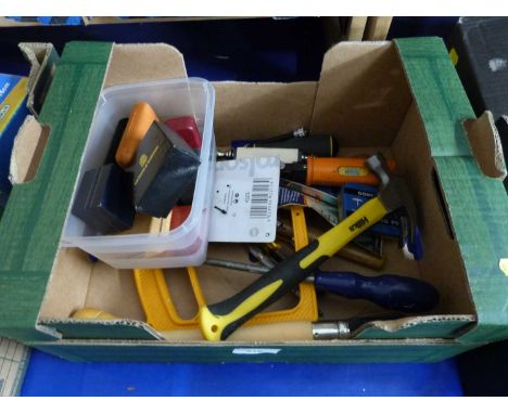 Box of assorted tools