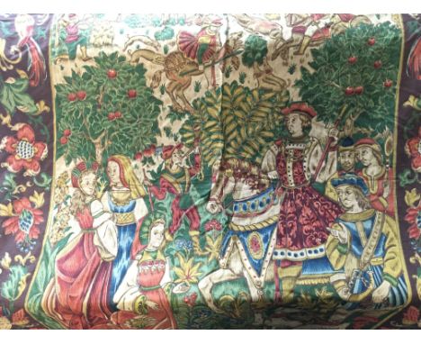A wall tapestry approximately 116cm wide by 150 long.