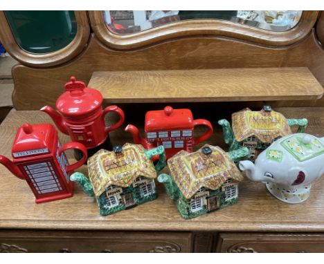 7 Price Bros, Kensington pottery teapots including 3 Hovis special Limited edition teapots. NO RESERVE