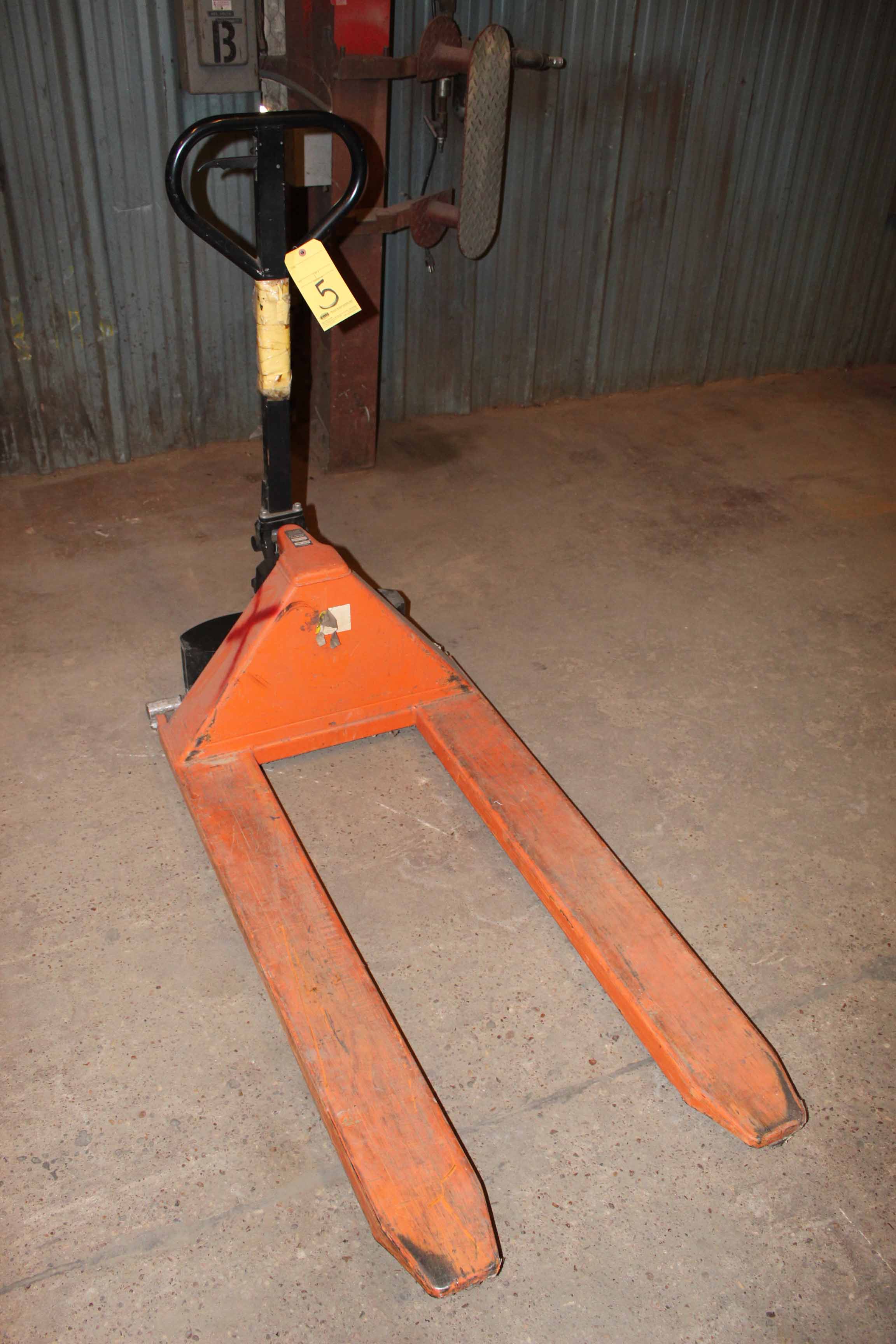 PALLET JACK, ZENITH 2,200 LB. CAP., S/N ZMSL32690