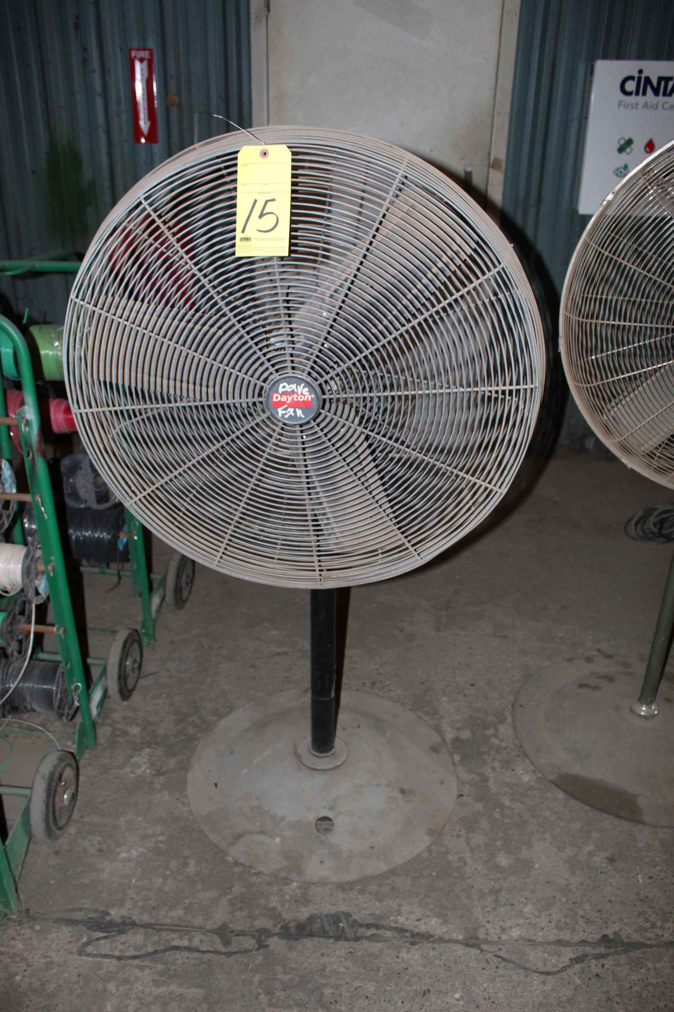 PEDESTAL SHOP FAN, DAYTON 30"