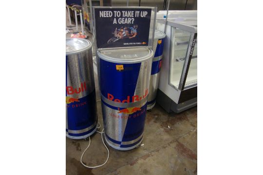 red bull can shaped fridge
