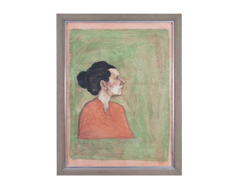BRIAN BOURKE (b.1936)Portrait of S.McCMixed media on paper, 75 x 55cmSigned, inscribed and dated 1980Provenance: With the Tay