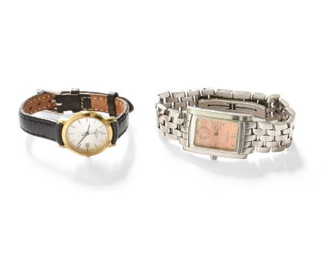 A Lady's Longines Quartz Wristwatch, and a lady's rotary wristwatch (2)
