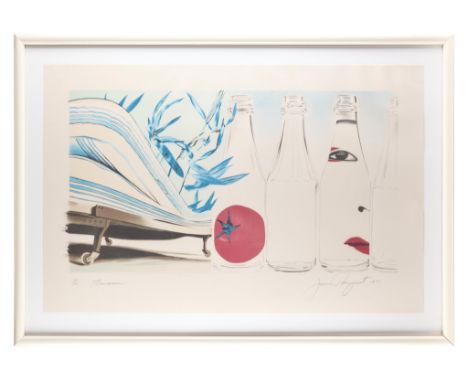 James Rosenquist (American, 1933-2017). Lithograph on paper titled "Terrarium," 1978. Pencil signed and dated along the lower