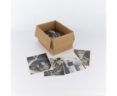 Large group of silver gelatin print press photographs depicting famed pilot Amelia Earhart and her family from the archives o