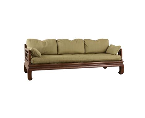 Style of Michael Taylor (American, 1927-1986) for Baker Furniture, United States. Mid-century modern sofa or couch resembling