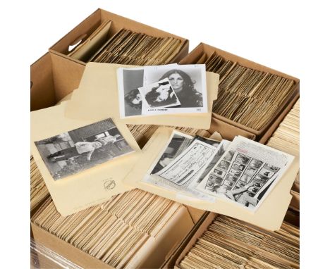 One pallet of archival press photography materials including gelatin silver prints or original vintage press photographic rep