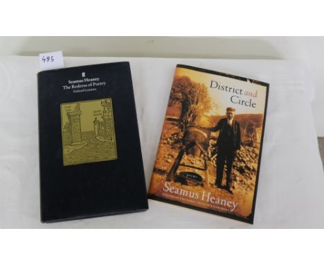 Book - Seamus Heaney, The Redress of Poetry, 1995, 1st edition and Seamus Heaney, District and Circle,2006,first US edition (