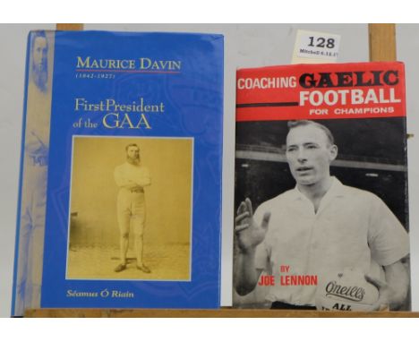 Book - Joe Lennon, Coaching Gaelic Football for Champions, 1964, 1st edition, illustrated and Seamus O'Riain, Maurice Davin, 