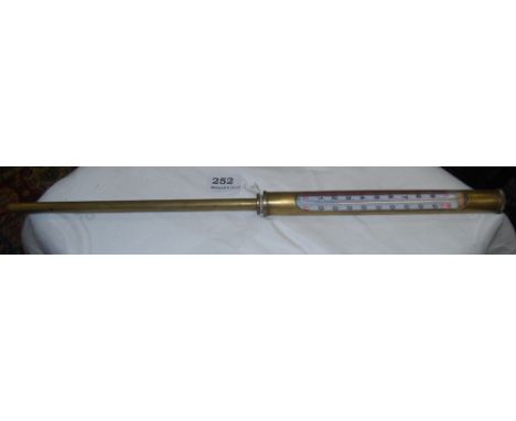 Brass Barrell Thermometer  