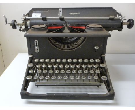 A 'vintage' Imperial manual typewriter with a 15'' carriage       BSR