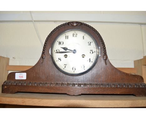 WOODEN MANTEL CLOCK