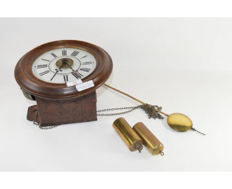 CLOCK WITH TWO WEIGHTS AND PENDULUM