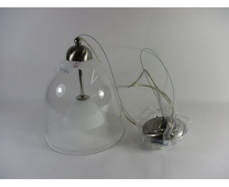 GLASS SHADE AND LAMP