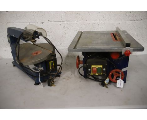 Power Craft Scroll Saw and Powercraft Table saw. Both untested. See photos.  This item is not suitable for postage! Collectio