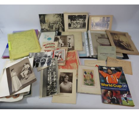 Box of various Ephemera and vintage photos etc.