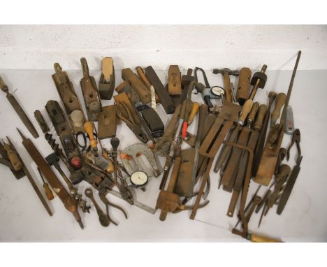 Large mixed lot of vintage tools, See photos for details.