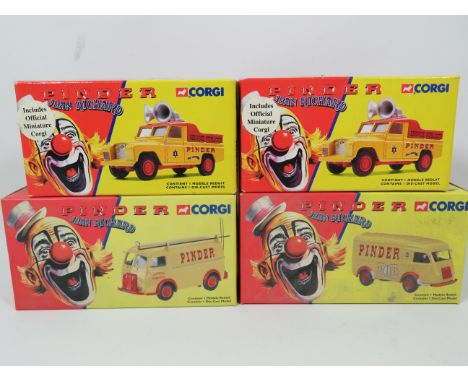 Four Corgi Die Cast 1:50 Scale models of French Circus Vehicles. All boxed. See photos for details. 