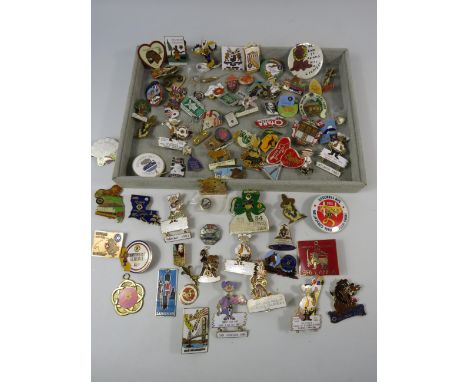 Large selection of Lions &amp; Lioness club enamel pin badges etc.