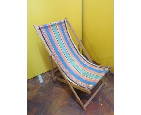 Good Old Fashioned British Deck chair in good condition. See photos. No postage for this item. 