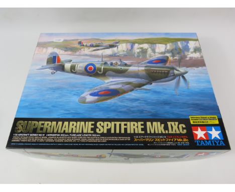 Tamiya Supermarine Spitfire Mk.Ixc 1:32 scale aircraft model kit unused in cellophane.