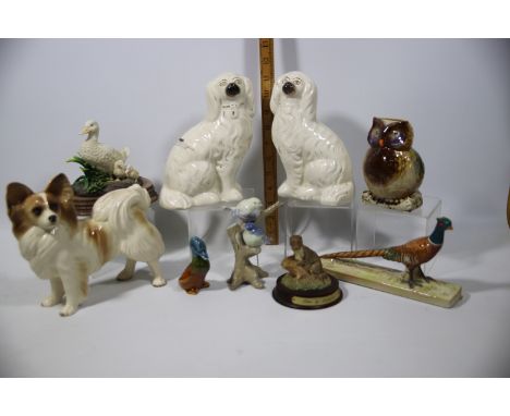 Mixed Ceramic Animal figures. See photos. 