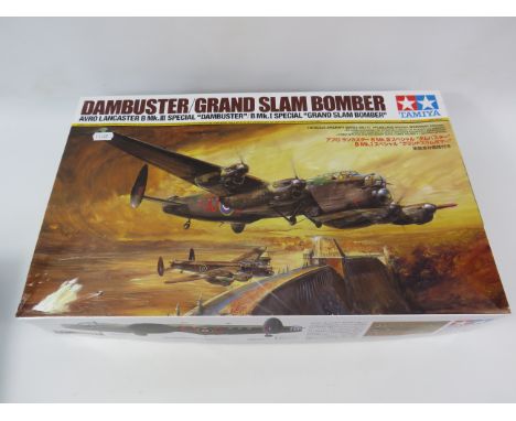Tamiya Dambuster Grand Slam Bomber 1:48 scale aircraft model kit unused in cellophane.