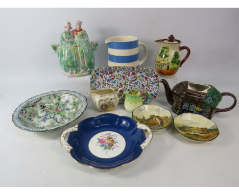 Mixed ceramics to include Royal Winton, T G Green, Royal Doulton, Sadler & Coalport etc.