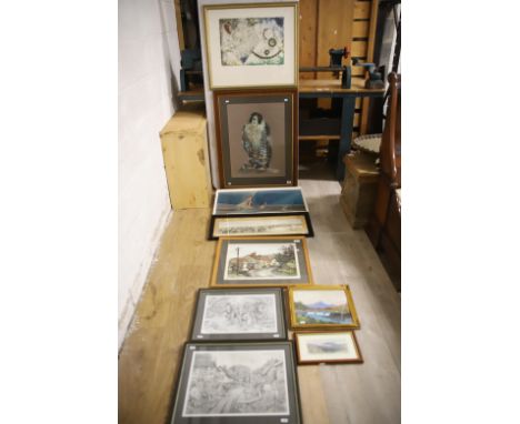 Large Selection of Original art and framed prints. Largest 34 x 27 inches. See photos. This item is not suitable for postage!