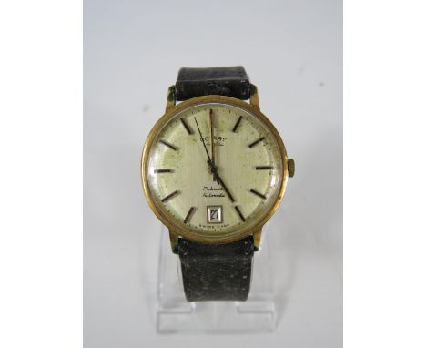 Vintage Rotary 21 jewel automatic wristwatch in 9ct gold case, for spares or repair.