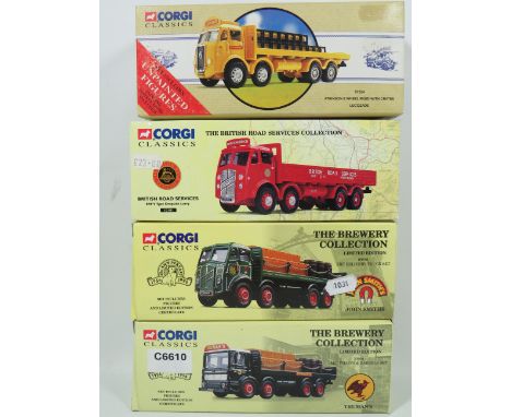 Four Corgi Classics Die Cast Scale models of Vintage Trucks. All in original boxes.  See photos for details. 