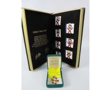 Robertson jam / Golden Shred Enamel badge diary collection 2001 plus a limited edition xmas badge. Notice from the the-salero