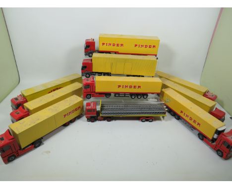 Ten joal 1:50 Scale Die cast model trucks and Trailers.  See photos for details. 