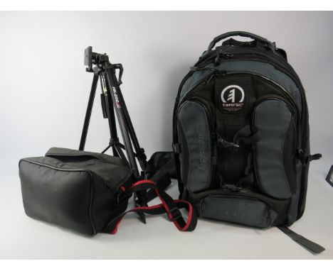 Tamrac Expedition 7 camera bag plus one other and a Hakuba HK202 tripod.