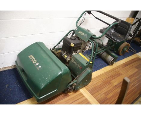 Atco Royale 24E/IC. Ride on mower with roller under seat. Motor turns but running condition is unknown and untested.  This it