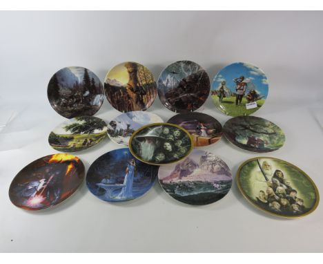 Thirteen Wedgwood Lord of the Rings collectors plates.