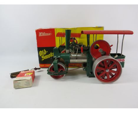 Wilesco D36 Old Smokey steam roller with original box.(Box is tatty but model in very good condition).