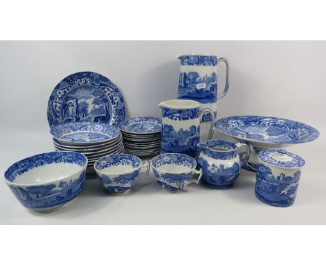Spode Blue Italian dinnerware and decortive ceramics, 31 pieces in total.
