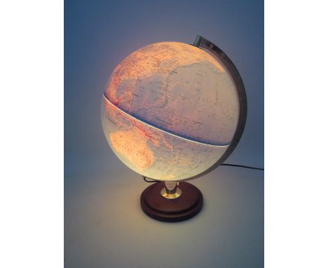 Michelin light up world globe in working order, approx 16" tall.