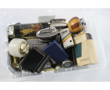 Vintage Lighters Inc Table, Zenith, Ronson, Etc Please be aware due to transportation safety all lighters will have no fuel i
