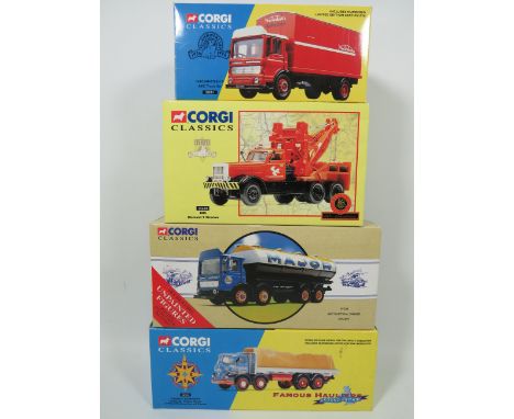 Four Corgi Classics Die Cast 1:50 Scale models of Trucks and Tankers. All boxed. See photos for details