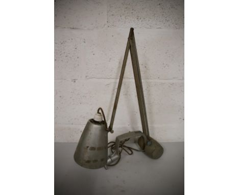 Industrial Angle poise lamp with counter weight, made by Hadrill Horstmann sinplus,  see photos.  This item is not suitable f
