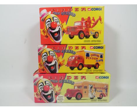 Three Corgi Die Cast 1:50 Scale models of French Circus Vehicles. All boxed. See photos for details. 