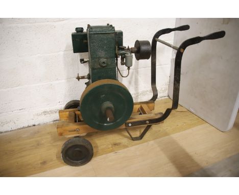 Lister 1-1062 Stationary Engine restored with cart.  See photos.  This item is not suitable for postage! Collection or courie