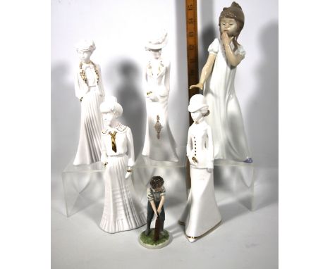 Six Figurines to include Spode, Nao etc. see photos.