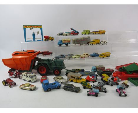 Selection of diecast playworn vehicles mainly by Husky &amp; including Triang and Mattel.