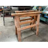Set of Sturdy Wood Horses 36” L X 36” H